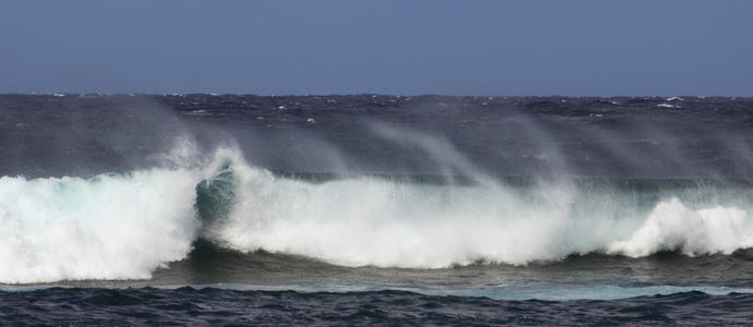 high surf on the north shore of oahu, hawaii